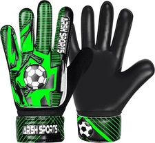 Guantes de portero de fútbol con palmas Super Grip para niños, talla 5