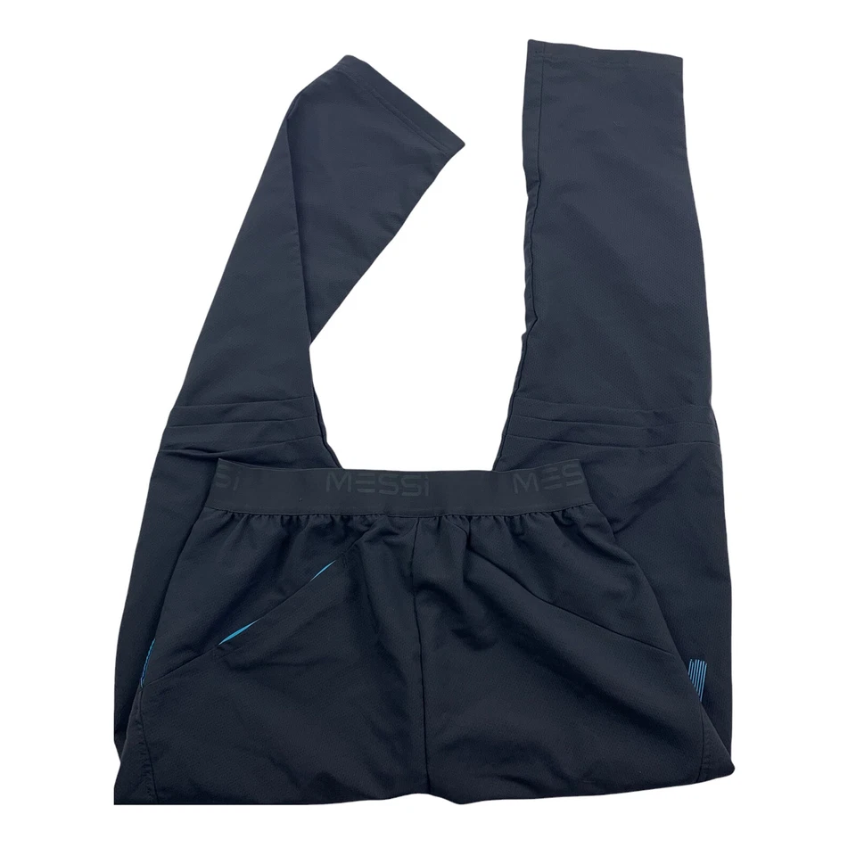 Pantalones Atléticos ADIDAS Messi Juvenil Talla XL 18-20 Gris Azul Fútbol Entrenamiento Usados en Excelente Condición Foto 2 de 4