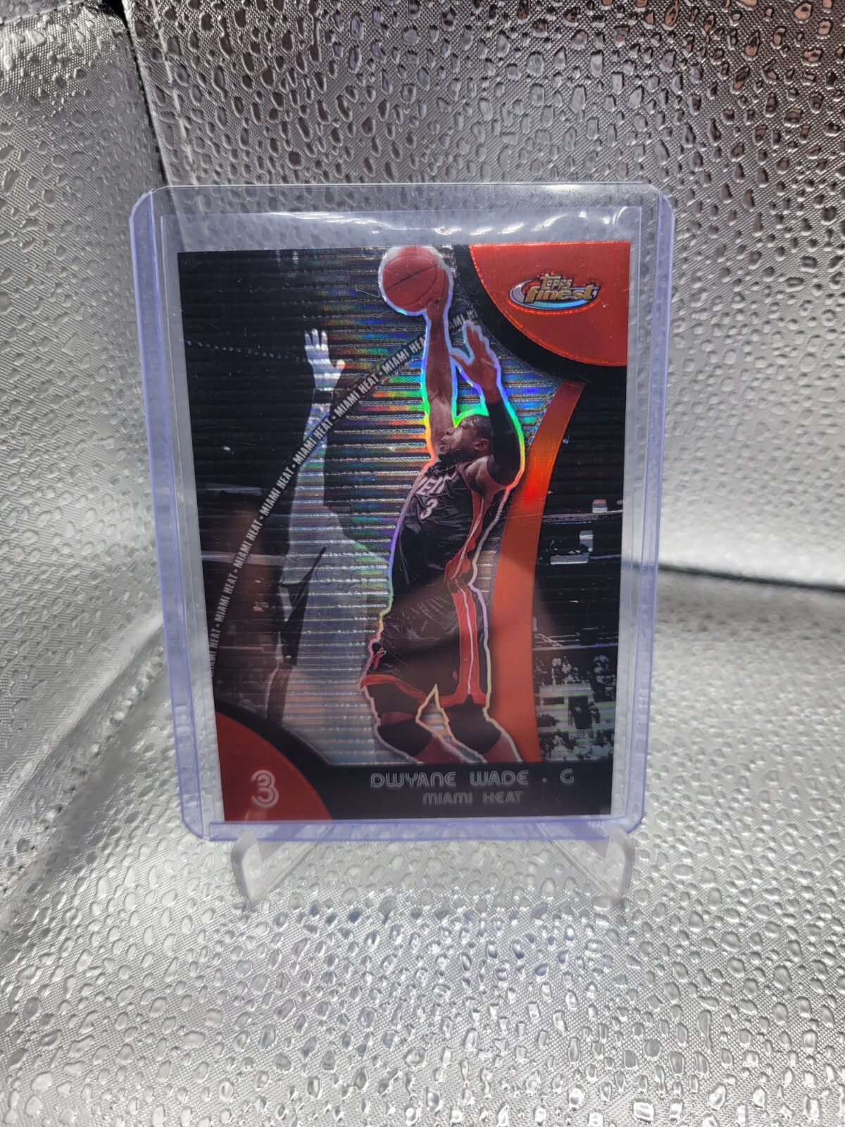 2007-08 Topps Finest #3 Dwyane Wade Refractor HOF! Clean! Heat!!