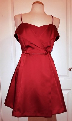 red satin dress zara