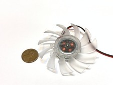 1 Piece Clear Mini 65mm Clear FAN 12V 2Pin PC Cooler heatsink fan Cooling