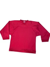 Vintage K1 Sportswear Blank Red V Neck Jersey Made In USA Size L Retro Jersey