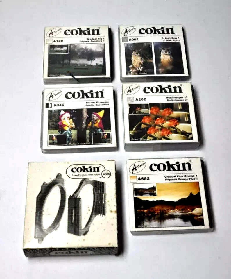 Brand New Lot of x6 Cokin Filters Series A. See list ---M22 - Image 2 of 2