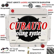 4 Row Radiator Shroud Fan Relay Kits For 1962-1967 1966 Chevy Nova II Inline L6