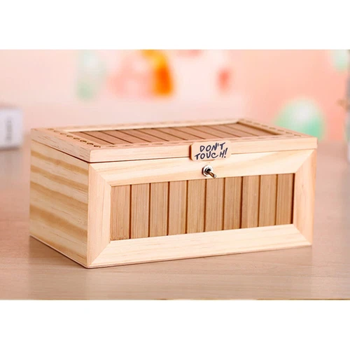 Hölzerner Useless Box Leave Me Alone Don't Touch Tiger Spielzeug Kinder Geschenk - Bild 10 von 12
