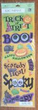 K Company Halloween Spooky Skeleton Bat Cat Trick-or-Treat Creepy Spider Sticker