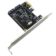 PCIe PCI Express to SATA3.0 2-Port SATA III Expansion Controller Adapter Card