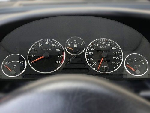 Pour Peugeot 405 1987-1996 Anneaux en aluminium poli pour ensemble d'indicateurs - Picture 6 of 9
