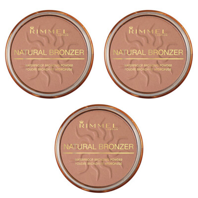 Pack of (3) New Rimmel London Natural Bronzer - Sun Light, 0.49 Ounce