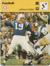 Johnny Unitas, 1977-79 Sportscaster #01-15, Baltimore Colts, Hall of Fame