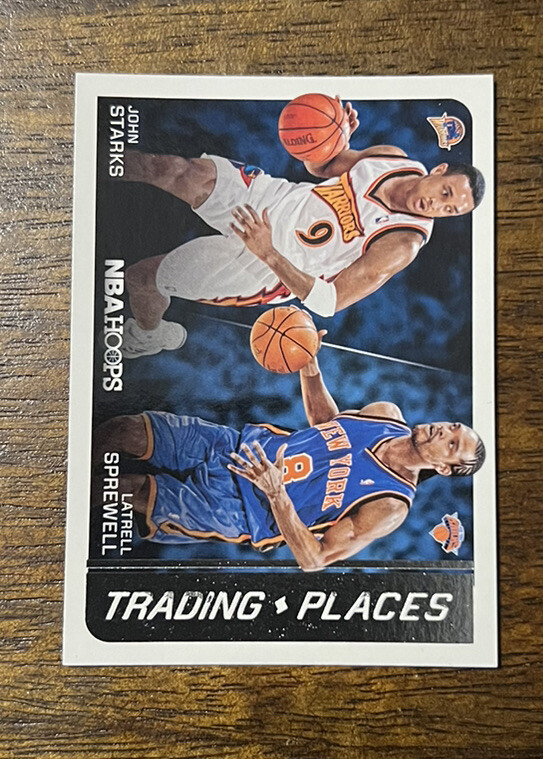 2014-15 NBA Hoops Trading Places John Starks Latrell Sprewell #4
