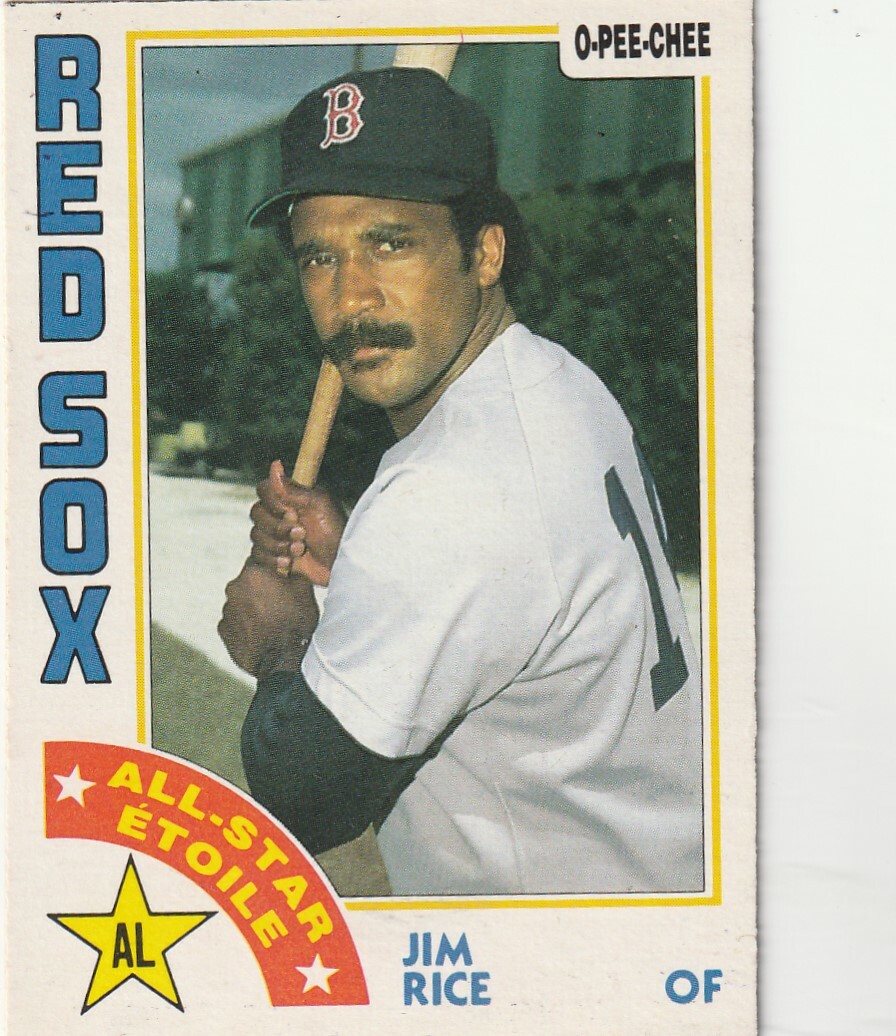 FREE SHIPPING-MINT-1984 O-PEE-CHEE #184 JIM RICE RED SOX PLUS BONUS CARDS