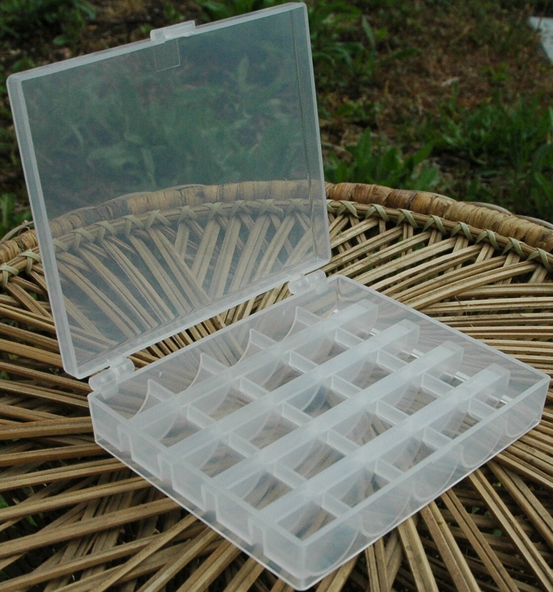 Spool Bobbin Box Sewing Machine Storage Clear Box Plastic For Brother Singer