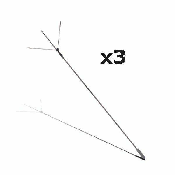 Pigeon Bouncer Floater Pole 3 pack Telescopic Rod Decoy Shooting Wing Spreader