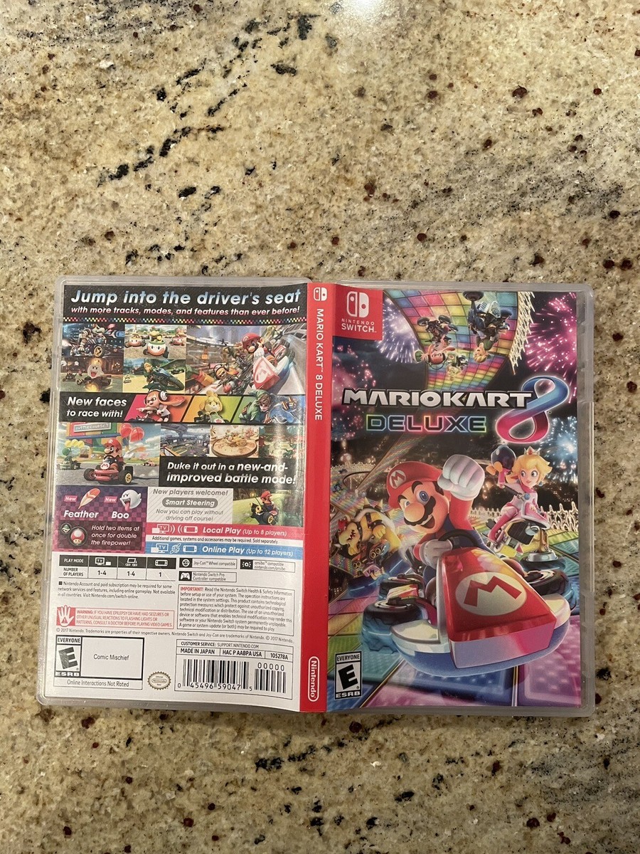 Mario Kart 8 Deluxe Nintendo Switch Authentic Replacement