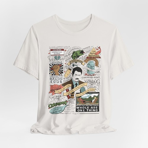 Ron Swanson Quotes T-shirt - Parks and Rec Fan Gift Idea - Funny Shirt - Picture 5 of 19