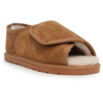 Lamo Apma Women's Open Toe Wrap Women's Slippers Chestnut Large 7-8