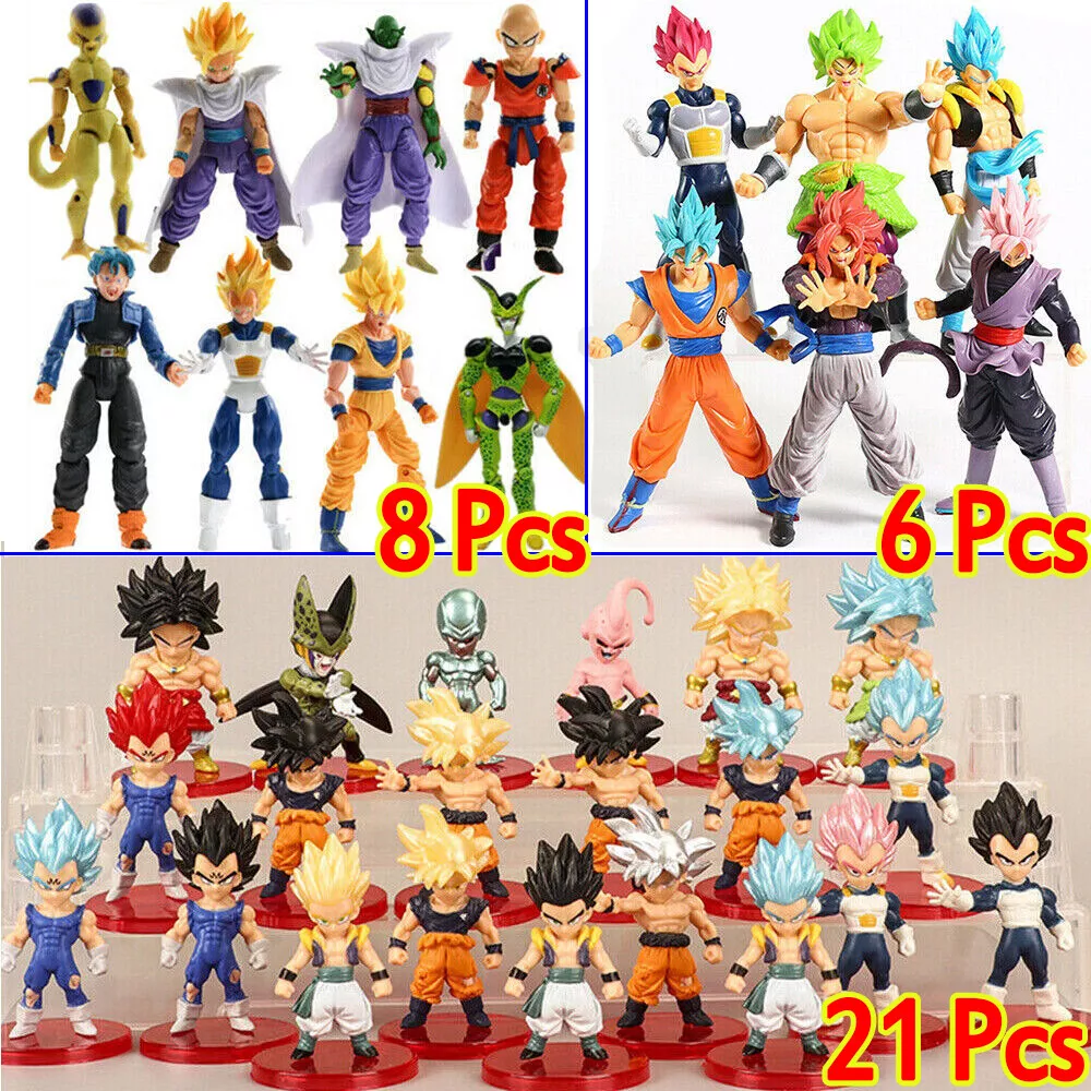 Bonecos Dragon Ball Z Boneco Goku Broly Goku Instinto Vegeta Action Figure  Pronta Entrega