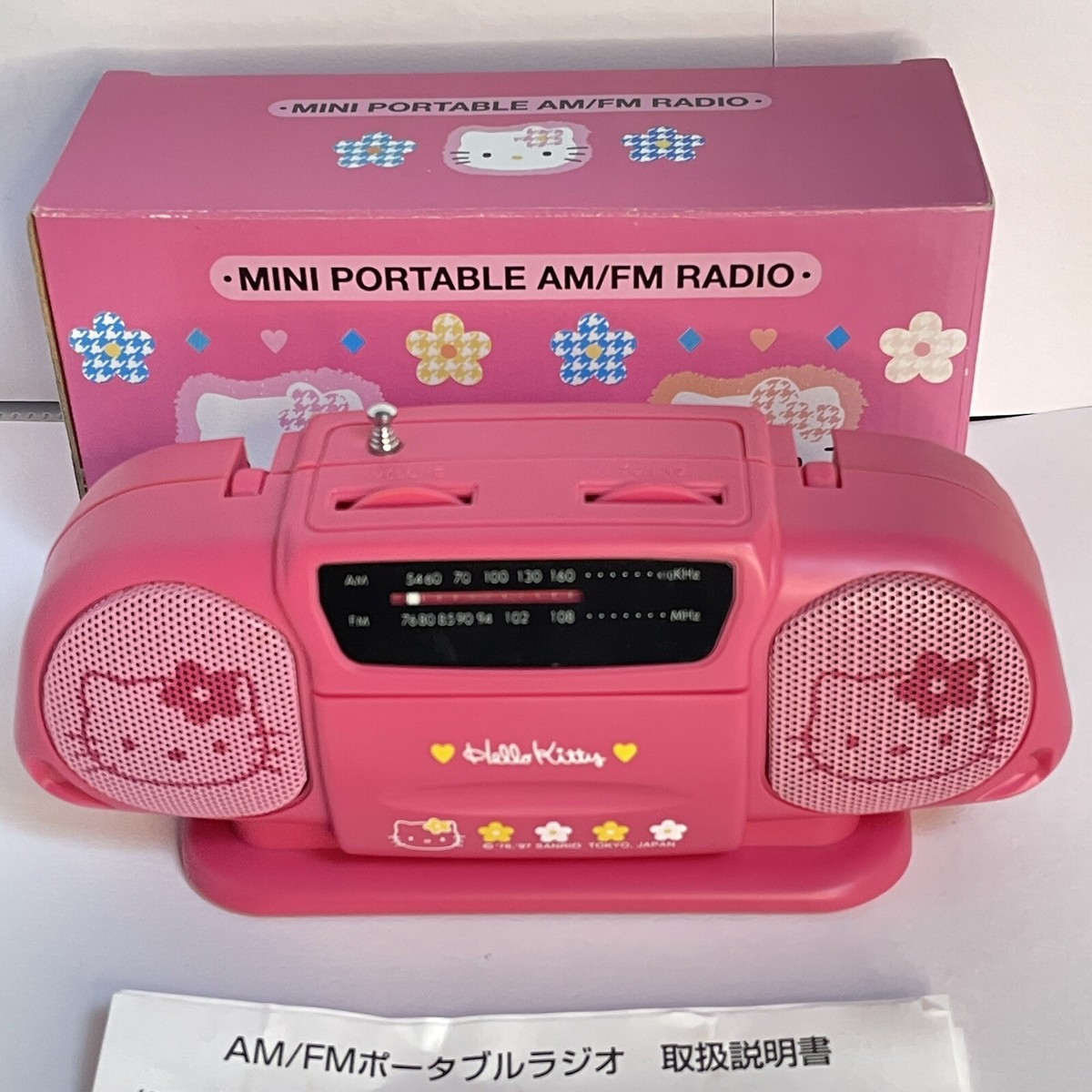 Sanrio Hello Kitty AM / FM Mini Portable Radio 1997 Rare Japan | eBay