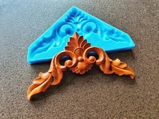 Silicone mold for large corner castings || furniture appliques || wall pediments