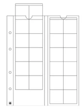 Lighthouse Coin Holders OPTIMA 24 Compartments up to 34mm 5-Pack
