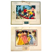 Dionne Quintuplets 1954-1955 Calendar Vintage Garner Dairy Uniontown PA Lot of 2
