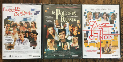 TRILOGIE .. L'AUBERGE ESPAGNOLE .. ROMAIN DURIS, AUDREY TAUTOU ... Konvolut 3 DVDs