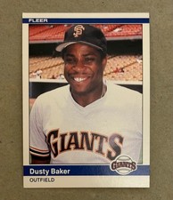1984 Fleer Update - Dusty Baker - #5 - San Francisco Giants - NrMt+
