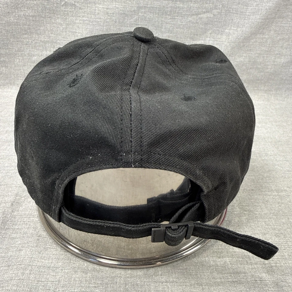 Polo Ralph Lauren Pink Pony Twill Baseball Cap - Black Pink Ladies Fit - Image 4 of 4