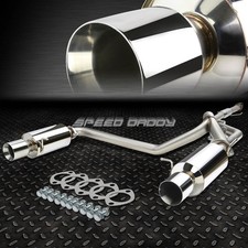 Dual 4rolled Muffler Tip Catback Exhaust System For 07-08 Tiburon Gk V6 Dual 4rolled Muffler Tip Catback Exhaust System For 07-08 Tiburon Gk V6