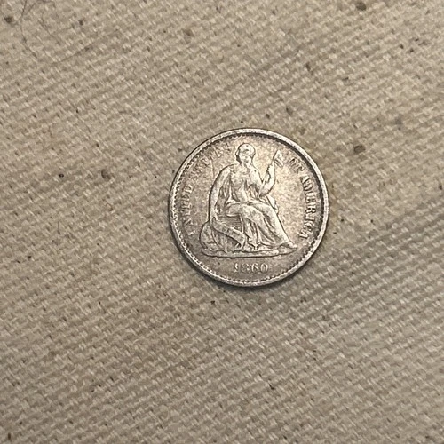1860-O Seated Liberty Half Dime — photo from the most recent tracked eBay sale