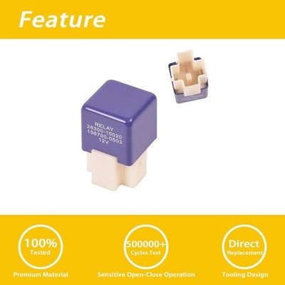4 Pin Starter Relay Compatible with Tundra Solara Highlander Corolla Camry Avalo