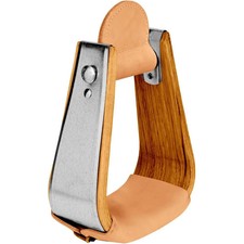 Weaver Staffe a corda profonda in pelle e legno - battistrada 3"