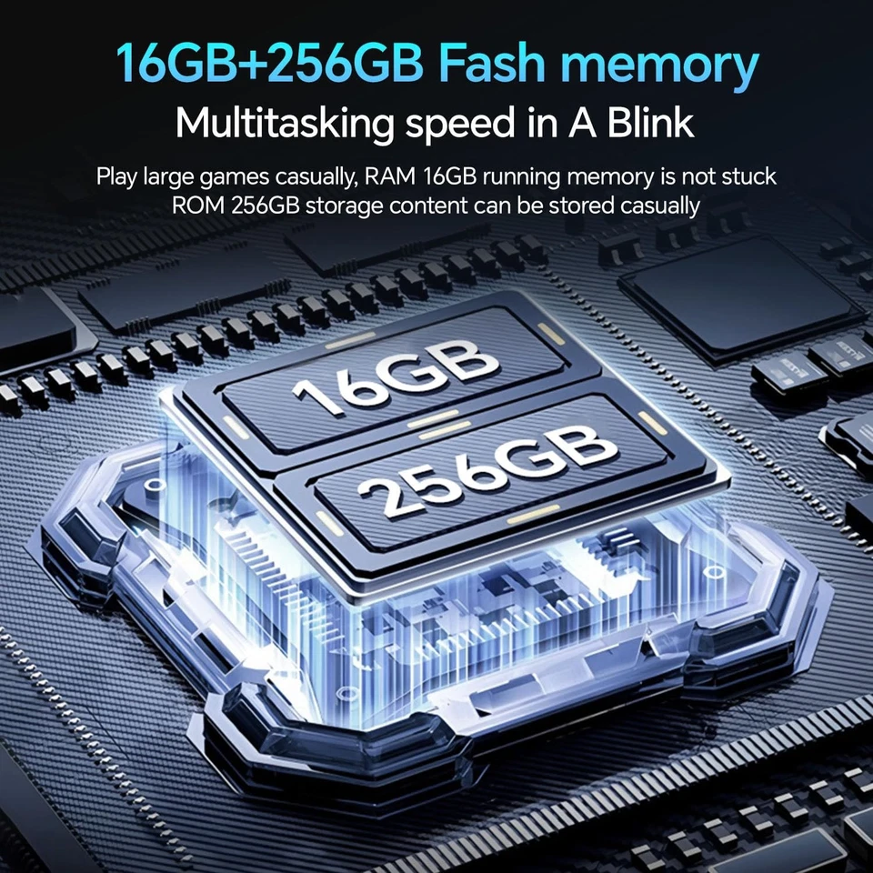 Tablet 10.1inch Android 15 with Keyboard,Octa-Core Tablets, 16GB RAM 256GB St... - Image 4 of 4