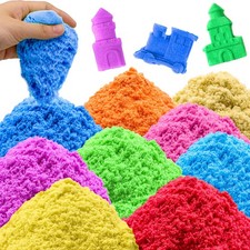 Play Sand for Kids,6.8lbs of 10 Colored Magic Sands,Colorful Sensory Sand Kit...