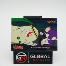 Chikorita Challenge! #04 Holo Topps Johto Screen Snaps! Pokemon 2001 LP
