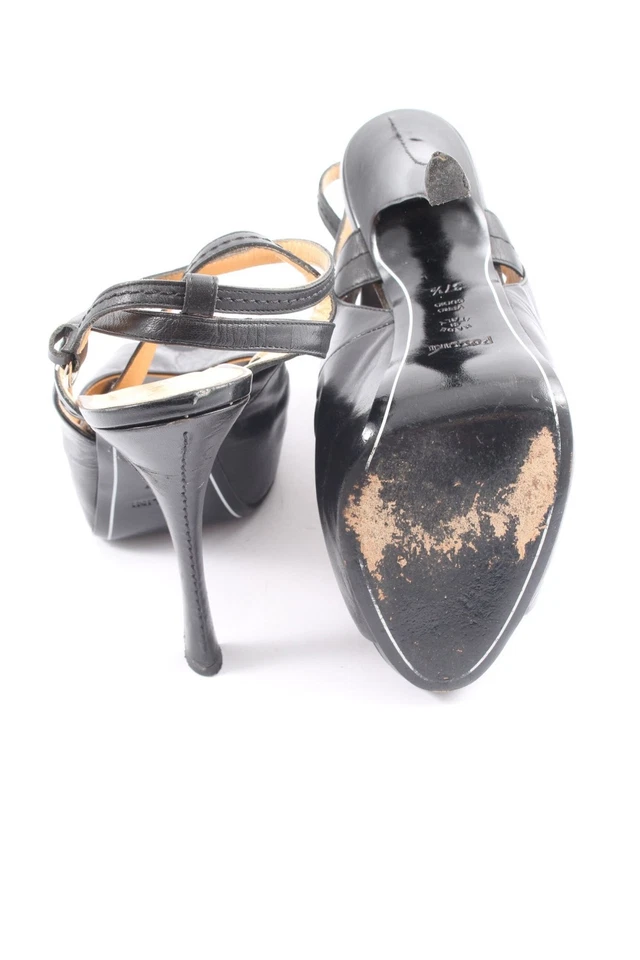 POLLINI Sandalias de tacón alto Mujeres Sandalias de tacón Talla EU 37.5 negro - Imagen 2 de 4