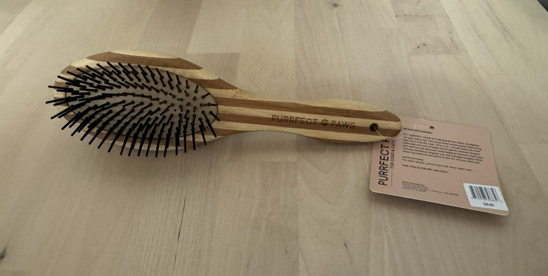 Bath & Body Works Wood Pin Bristle Brush Pet Dog Cat Hair Grooming Accessory NEW