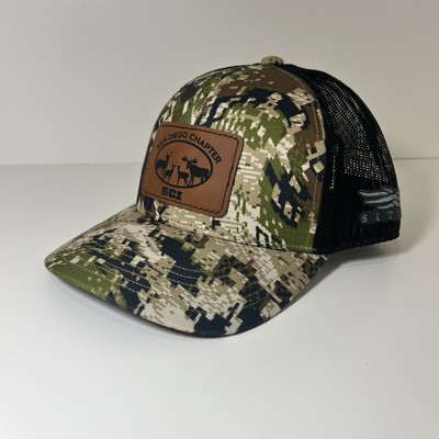 Sitka Gear Snapback Trucker Hat Mesh Back Cap Camo SCI Logo