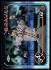 Dylan Lee 2024 Topps Chrome Update Prism Atlanta Braves #USC162