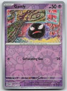 Gastly 092/165 Scarlet & Violet 151 Reverse Holo Common