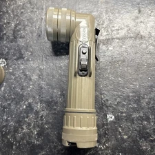 Vintage US Military MX-991/U Angle Head Flashlight w Lenses Green Army Light