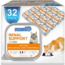 Cat Food Vet-Formulated Renal Wet Cat Food Non GMO Kidney Care Food W/ Lamb
