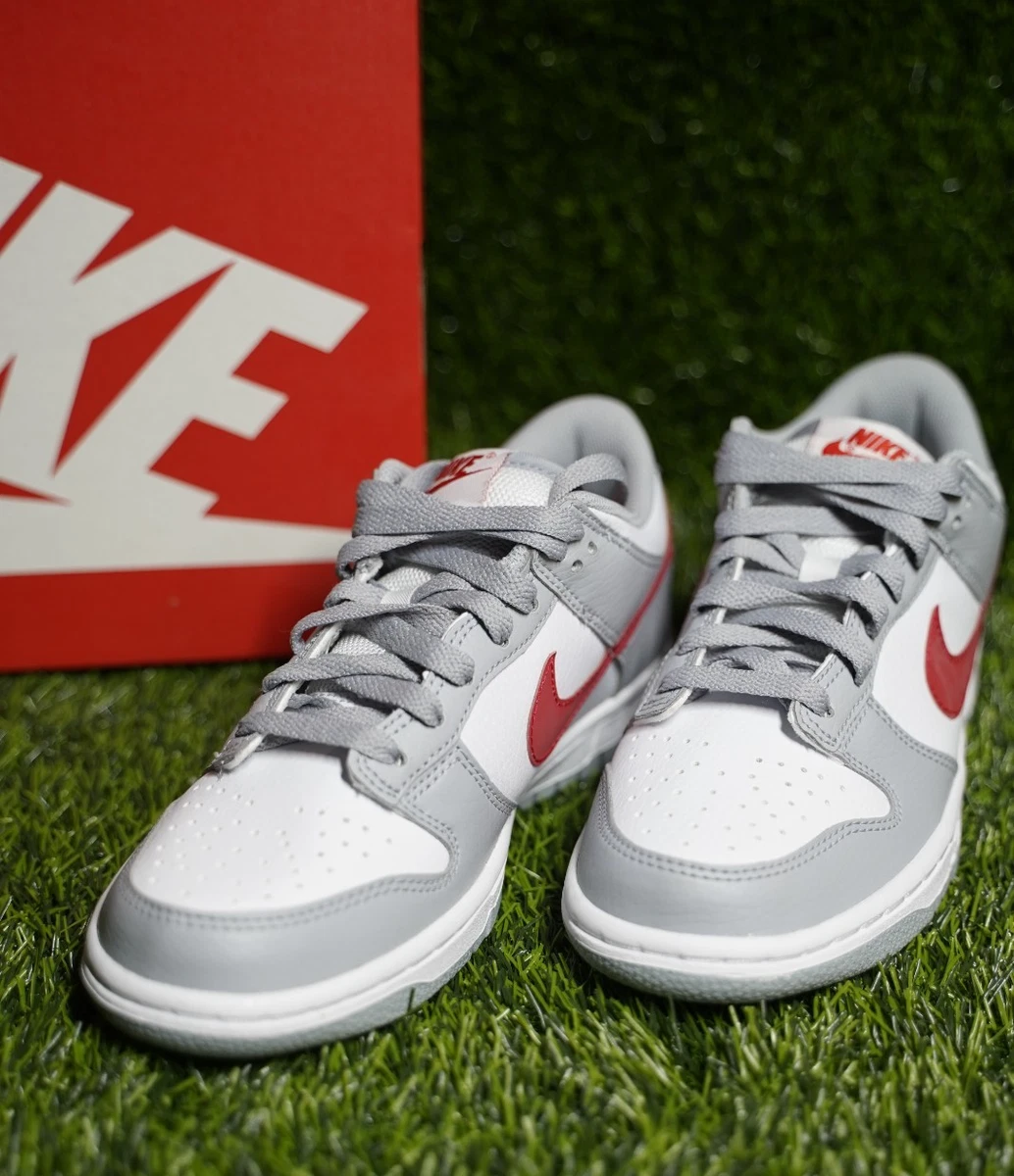 Nike Dunk Low GS Gray/Red/White for Sale | Authenticity Guaranteed