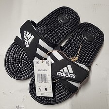 Adidas Performance Adissage Slide Comfort Sandal Black/White/Black Size 5