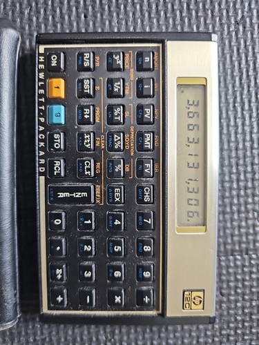 Hewlett Packard HP 12C Financial Calculator & Original Case - TESTED & WORKING - Picture 2 of 9