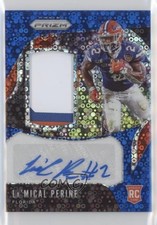 2020 Chronicles Draft Picks Blue Prizm 68/75 La'Mical Perine #25 Patch Auto 0l2