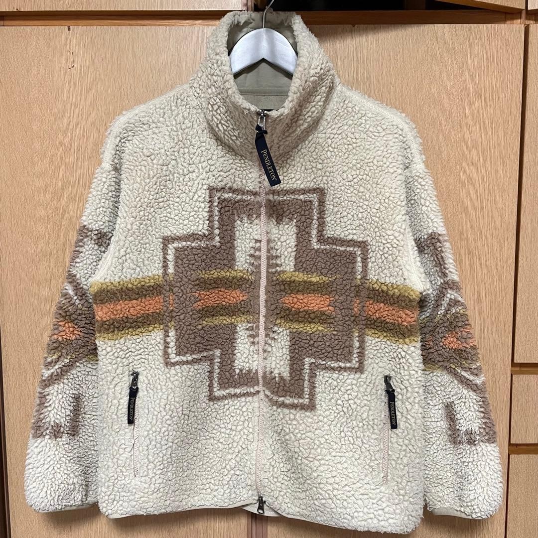 Pendleton×Bayflow Boa Fleece Jacket, Native Patte… - image 1