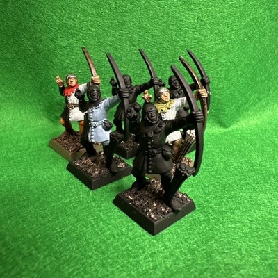 Warhammer Bretonnian Peasant Archers Lot 6x Bowmen Skull Cap Games Workshop  