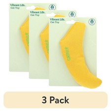 Catnip Filled Banana Plush Cat Toy for Kitties 3 Pack